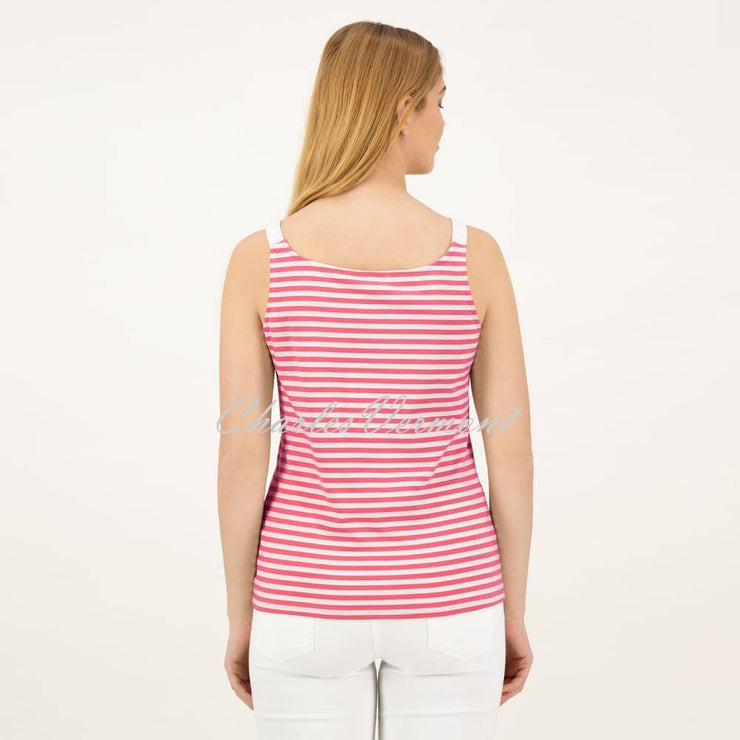 Just White Striped Camisole Top - Style J1969 (Pink / White)