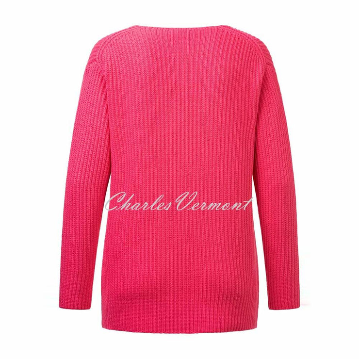 Just White Sweater - Style J1399-340 (Hibiscus Pink)