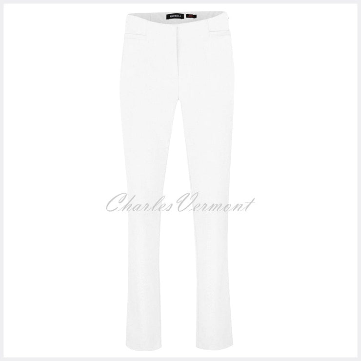 Robell Jacklyn Full Length Trouser 51408-5689-10 (White)