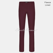 Robell Marie Trouser 51412-54025-560 – Fleece Lined (Aubergine) – SHORTER LENGTH 29"