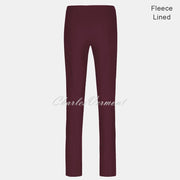 Robell Marie Trouser 51412-54025-560 – Fleece Lined (Aubergine) – SHORTER LENGTH 29"