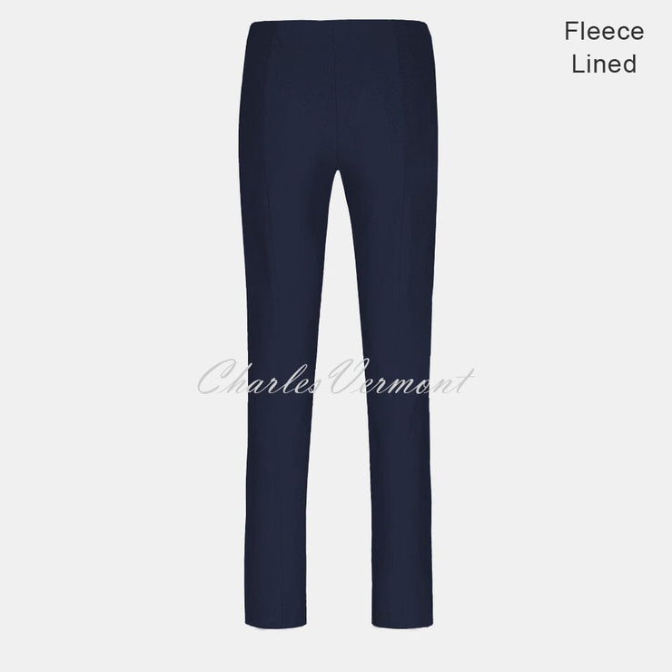 Robell Marie Trouser 51412-54025-69 – Fleece Lined (Navy) – SHORTER LENGTH