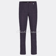 Robell Marie Full Length Trouser 51412-54145-591 (Purple Paisley Jacquard)