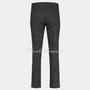 Robell Marie Full Length Trouser 51412-54145-97 (Anthracite Jacquard)