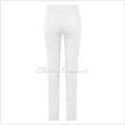 Robell Marie – Full Length Trouser 51412-54401-10 (White Jacquard)