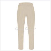 Robell Marie Full Length Seersucker Trouser 51412-54554-14 (Beige)