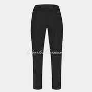Robell Marie Full Length Seersucker Trouser 51412-54554-90 (Black)