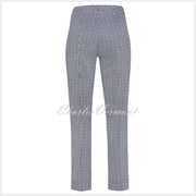 Robell Marie - Full Length Trouser 51412-54703-69 Mosaic Shimmer (Navy)