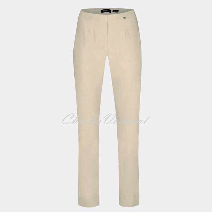 Robell Marie Trouser 51412-5499-14 (Beige) - SHORTER LENGTH 29''