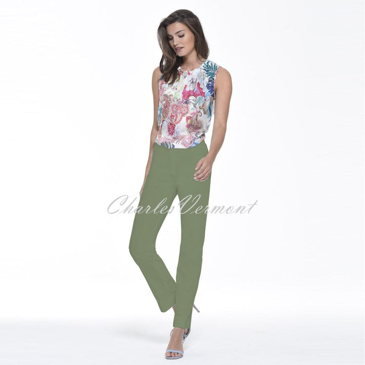 Robell Marie Full Length Trouser 51412-5499-881 (Ivy Green)