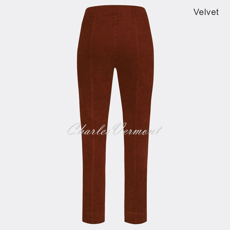 Robell Marie Full Length Trouser 51414-54362-37 (Rust Velvet)