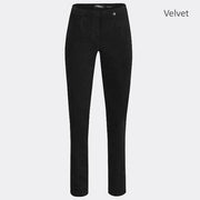 Robell Marie Trouser 51414-54362-90 (Black Velvet) - SHORTER LENGTH 29"