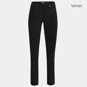Robell Marie Full Length Trouser 51414-54362-90 (Black Velvet)