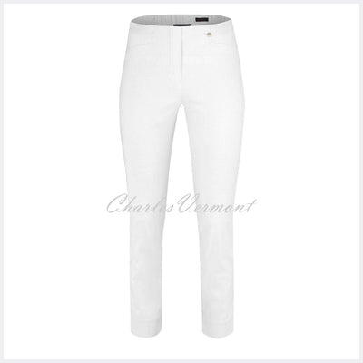 Robell Rose 09 – 7/8 Cropped Super Slim Trouser 51527-5499-10 (White) 