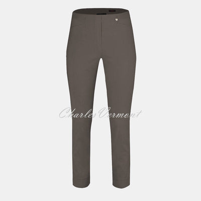 Robell Rose 09 - 7/8 Cropped Super Slim Trouser 51527-54025-38 – Ultra Thin Fleece Lined (Almond)