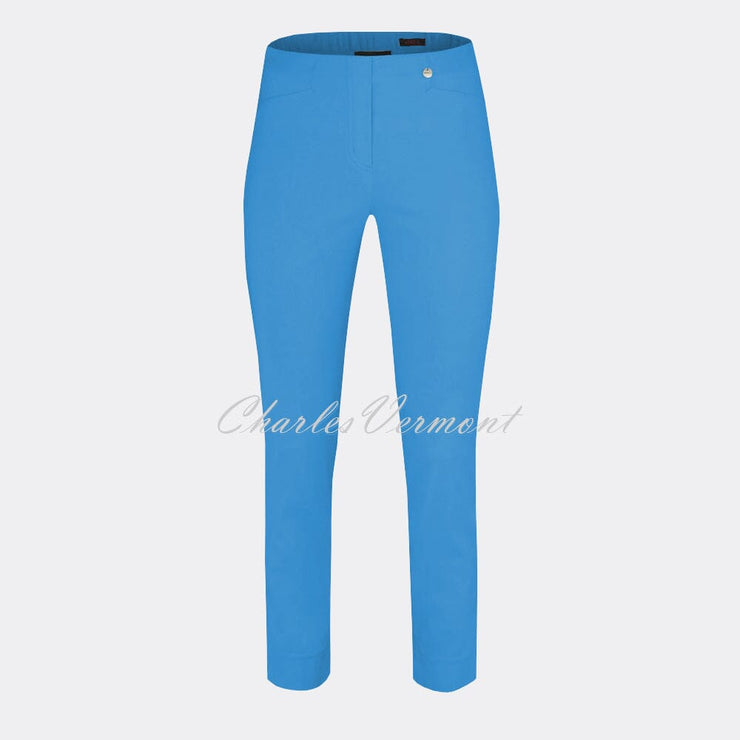 Robell Rose 09 - 7/8 Cropped Super Slim Trouser 51527-5499-600 (Azure Blue)