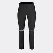 Robell Rose 09 – 7/8 Cropped Super Slim Trouser 51527-5499-90 (Black)
