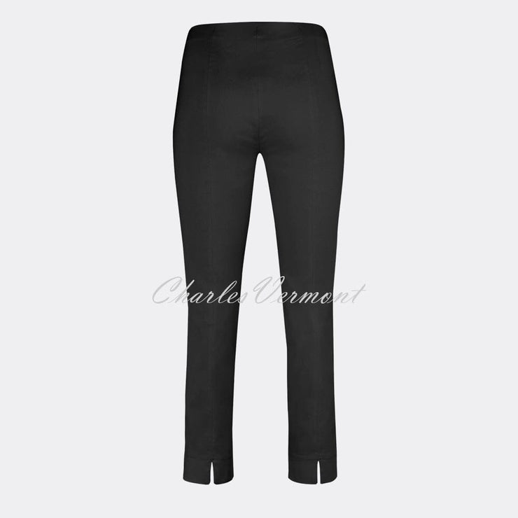 Robell Rose 09 – 7/8 Cropped Super Slim Trouser 51527-54025-90 – Ultra Thin Fleece Lined (Black)