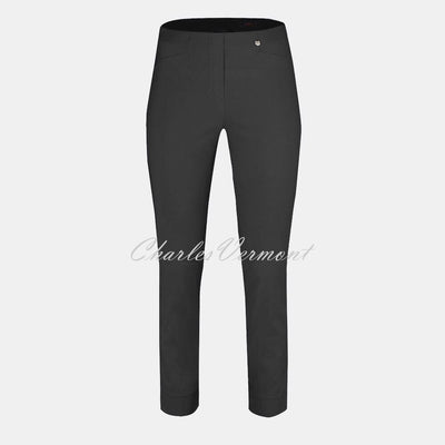 Robell Rose 09 – 7/8 Cropped Super Slim Trouser 51527-54025-97 – Ultra Thin Fleece Lined (Charcoal)