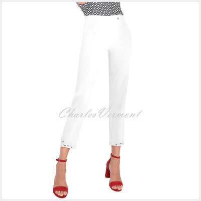Robell Bella 09 – 7/8 Cropped Trouser 51545-5499-10 (White)