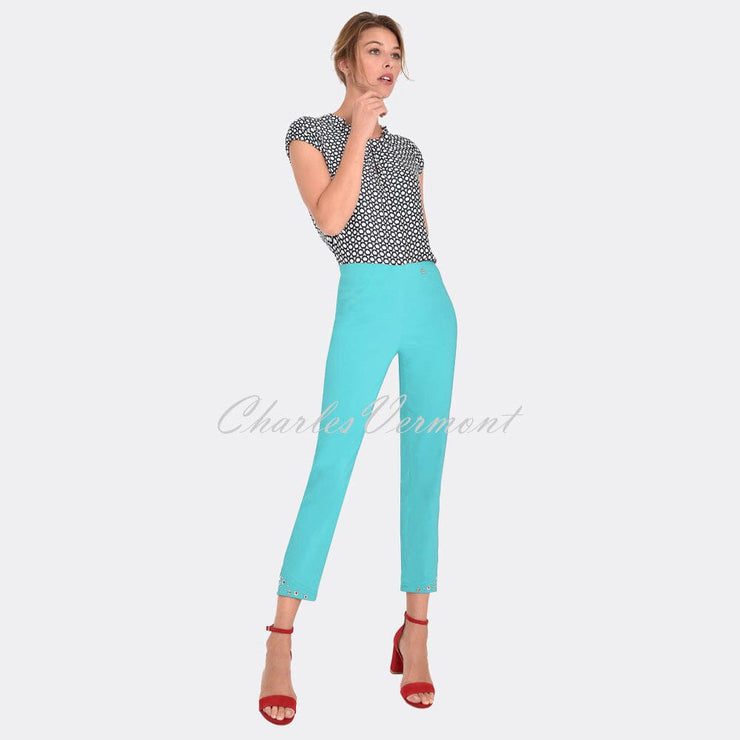 Robell Bella 09 – 7/8 Cropped Trouser 51545-5499-750 (Pacific Turquoise)