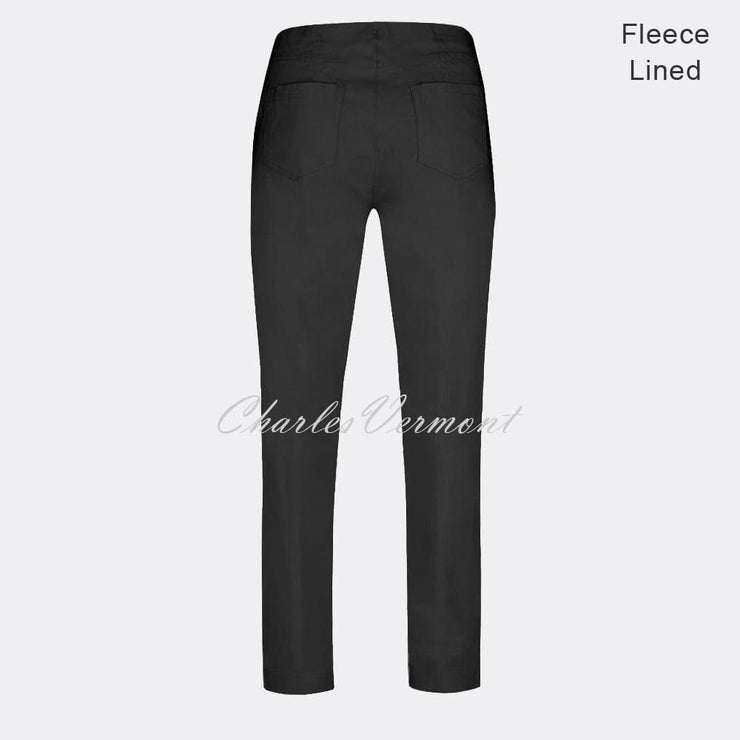 Robell Bella Trouser 51559-54025-90 - Fleece Lined (Black) – SHORTER LENGTH 29”