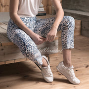 Robell Bella 09 – 7/8 Cropped Trouser 51560-54101-62 (Blue Animal Print)