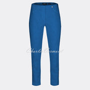 Robell Bella 09 - 7/8 Cropped Trouser 51560-54401-67 (Royal Blue Jacquard)