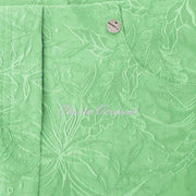 Robell Bella 09 – 7/8 Cropped Trouser 51560-54401-840 (Green Jacquard)
