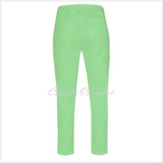 Robell Bella 09 – 7/8 Cropped Trouser 51560-54401-840 (Green Jacquard)