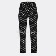 Robell Bella 09 - 7/8 Cropped Slim Fit Trouser 51560-54570-90 (Black/White)