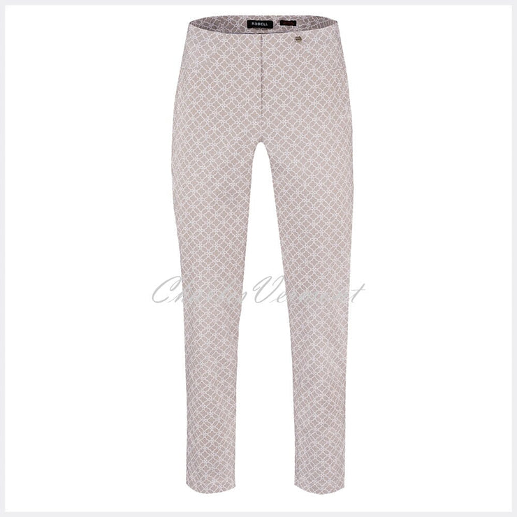 Robell Bella 09 - 7/8 Cropped Trouser 51560-54737-13 (Sand)