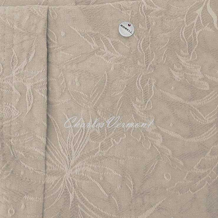 Robell Marie 07 Capri 51576-54401-13 (Light Taupe Jacquard)