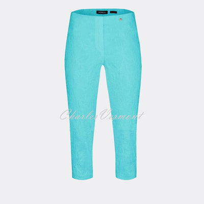 Robell Marie 07 Capri 51576-54401-75 (Turquoise Jacquard)