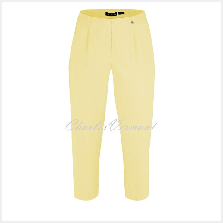 Robell Marie 07 Capri Trouser 51576-5499-210 (Soft Lemon)