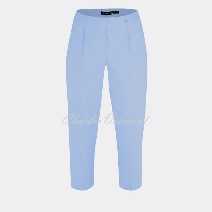 Robell Marie 07 Capri Trouser 51576-5499-610 (Powder Blue)