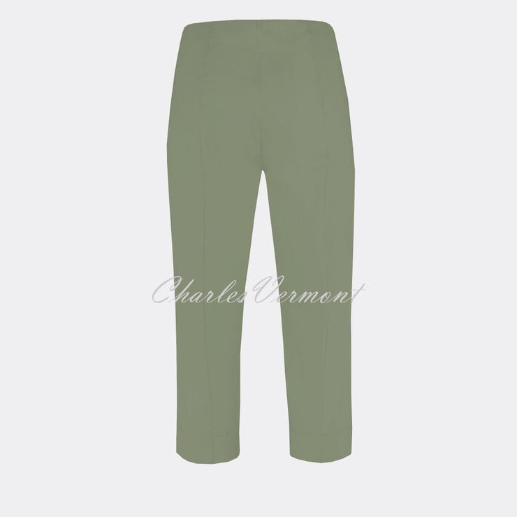 Robell Marie 07 – Cotton Rich Capri Trouser 51664-54056-881 (Ivy Green)