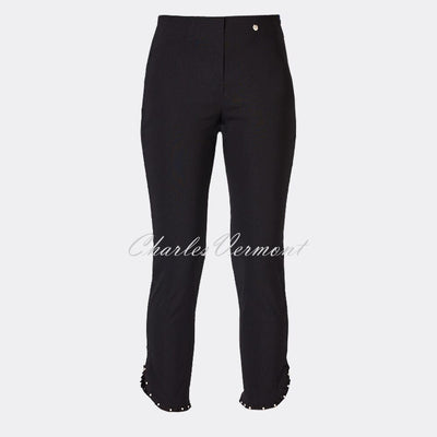 Robell Rose 09 – 7/8 Cropped Trouser 51621-5499-90 (Black)
