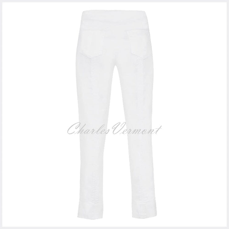 Robell Bella 09 - 7/8 Cropped Jean 51628-5448-10 (White Denim)