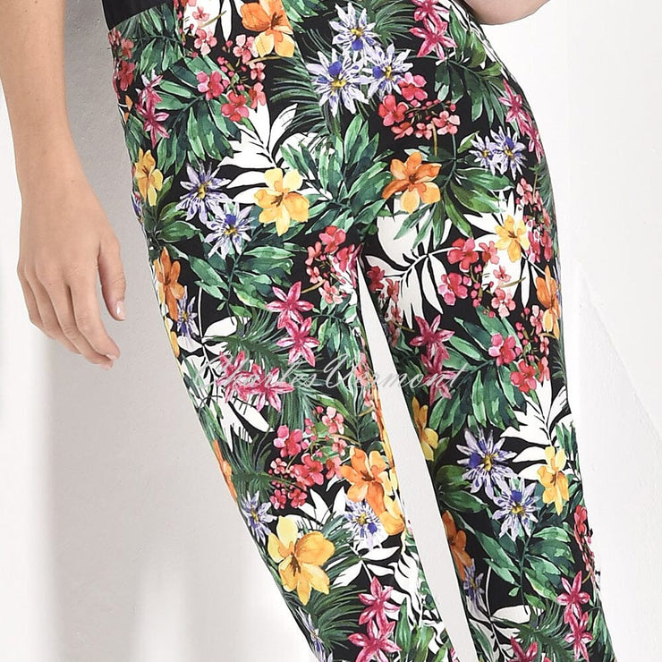 Robell Rose 09 – 7/8 ‘Jungle Print’ Cropped Jean 51630-54858-90