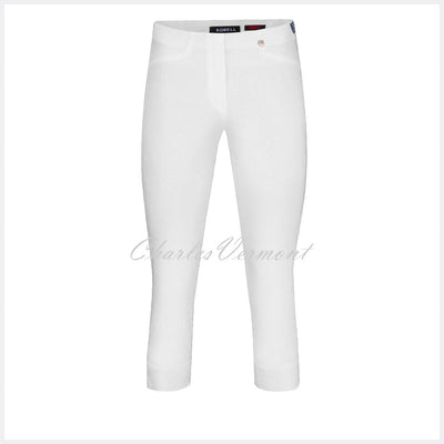 Robell Rose 07 Super Slim Capri Trouser 51636-5499-10 (White)
