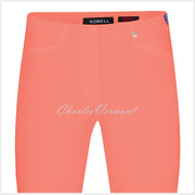 Robell Rose 07 Super Slim Capri Trouser 51636-5499-320 (Bright Peach)