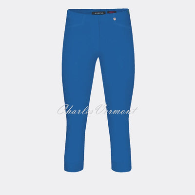 Robell Rose 07 Super Slim Capri Trouser 51636-5499-67 (Royal Blue)