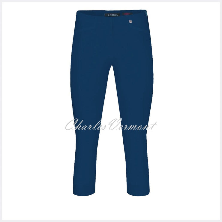 Robell Rose 07 Super Slim Capri Trouser 51636-5499-68 (French Navy)