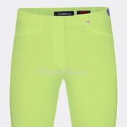 Robell Rose 07 Super Slim Capri Trouser 51636-5499-810 (Lime Green)