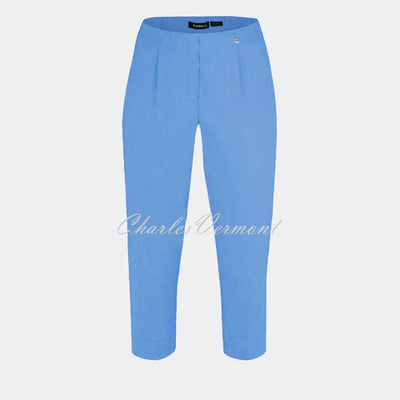 Robell Marie 07 – Cotton Rich Capri Trouser 51664-54056-60 (Provence Blue)
