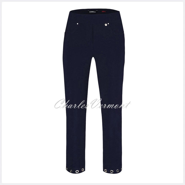 Robell Rose 09 - 7/8 Cropped Trouser 51666-5499-69 (Navy)