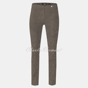 Robell Rose Full Length Super Slim-Leg Trouser 51673-54451-38 (Almond Faux Suede)