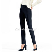 Robell Rose Full Length Super Slim Trouser 52422-54025-69 - Ultra Thin Fleece Lined (Navy)
