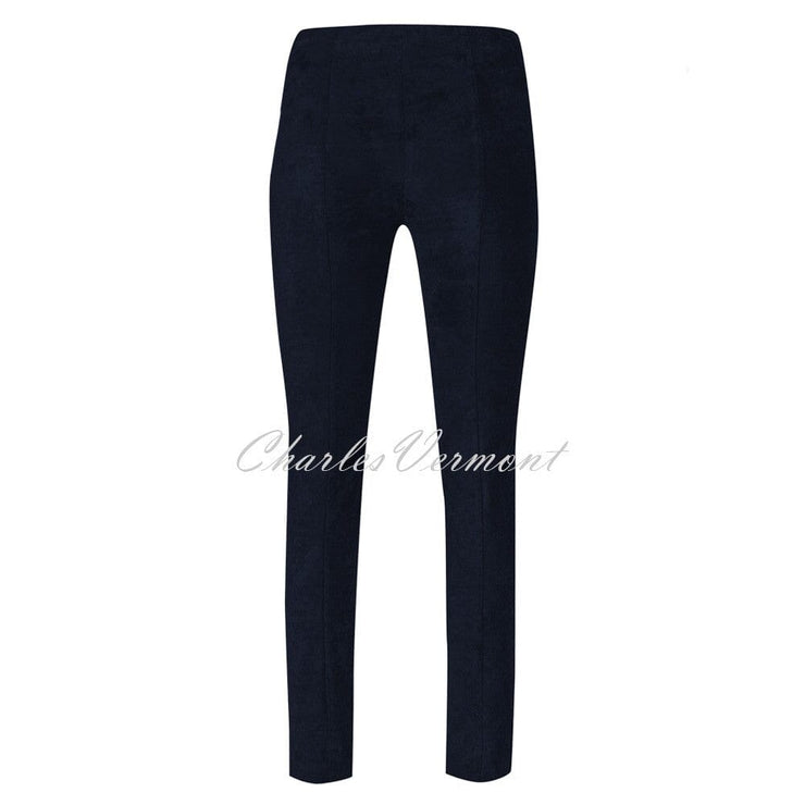 Robell Rose Full Length Super Slim Trouser 52422-54025-69 - Ultra Thin Fleece Lined (Navy)